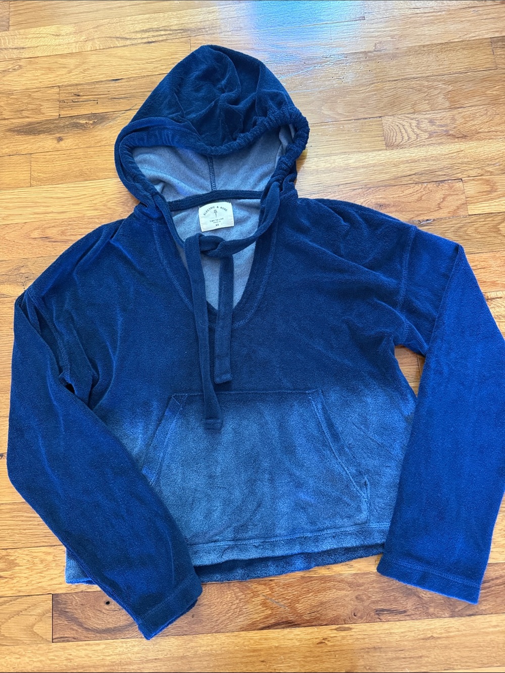 Electric & Rose Women’s Ombré Navy Hooded Pullover